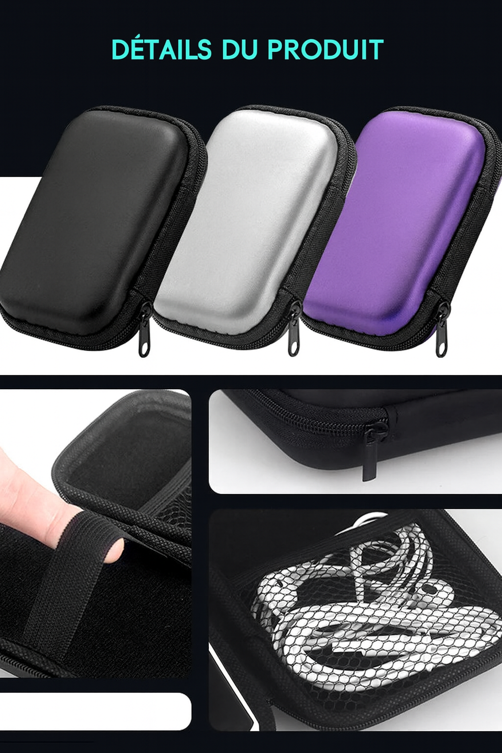 Étui de Protection EVA pour Console R36S | Compatible RG35XX, R35S & Miyoo Mini Plus | Sacoche Rétro Gaming  - Data Frog