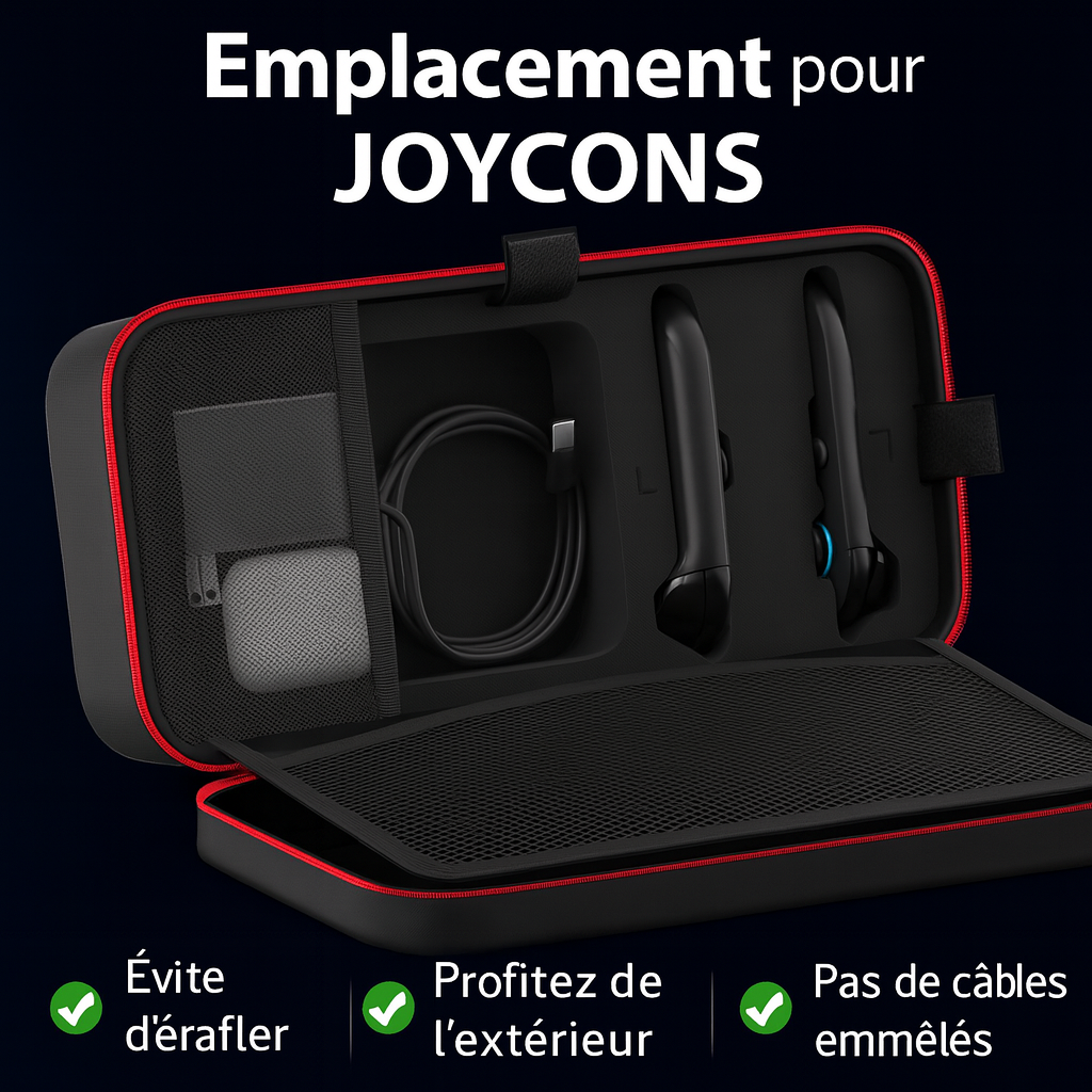 Grande Housse de Transport Étanche pour Nintendo Switch, Switch OLED & Switch 2 – Sacoche de Voyage Anti-Rayures